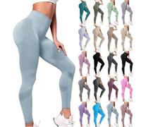 Legging de sport 3D pour femme - Compression 3D - Legging de course à pied anti-cellulite - Contrôle du ventre - Taille haute - Legging de sport froncé - Legging sans couture - Pantalon de yoga