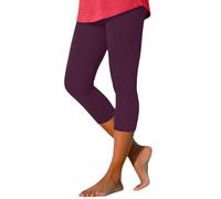 Legging De Sport Femme 7/8- Pantacourt Femme Push Up,Pantalon Taille Elastique Confortable Extensible Mi-Long Fitness Yoga Respirant Leggings Respirant D'éTé Moulant Casual Collant