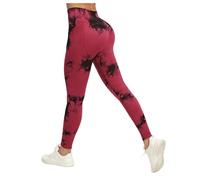 Legging de Sport Femme Gainant Haute Waisted sans Couture Effet Push up fessier Yoga Gym Fitness Running Tenue Confortable Stretch Seconde Peau Maintien Optimal Culotte modelant Ventre Plat (XXL)