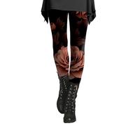 Legging de Sport Femme, Legging Cellulite Polaire Femme Effet Transparent De Grossesse Collant Thermique Grande Taille Amincissant XS Leopard Print Leggings for Women Navy Blue Trousers