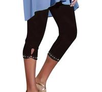 Legging de Sport Femme, Leggings Femme Coton Legging Sport De Sudation Collant Opaque Noir Pantalon Pluie Velo Ventre Plat Womens Workout with Pockets Taille Haute Elastique