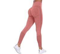 Legging de sport femme Push Up 3D anti-cellulite Legging compression graduée femme pour anti-masse grasse pantalon de gym slim fit minceur pantalon fitness pour sport, gym, yoga, 04 rose, XL