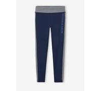 Legging de sport fille bandes côtes marine 3A
