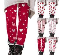 Legging de sport long pour femme - Motif booty Scrunch - Saint-Valentin - Imprimé cœur - Taille haute - Décontracté - Léger et confortable - Pantalon de loisirs - Coupe ajustée - Pantalon de yoga