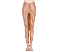 Legging de Sport métallique Brillant pour Femme - Pantalon Crayon Lumineux - Pantalon de Fitness Tendance -Couleur Bonbon