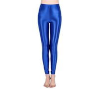 Legging de Sport métallique Brillant pour Femme - Pantalon Crayon Lumineux - Pantalon de Fitness Tendance -Couleur Bonbon