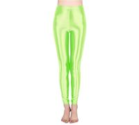 Legging de Sport métallique Brillant pour Femme - Pantalon Crayon Lumineux - Pantalon de Fitness Tendance -Couleur Bonbon