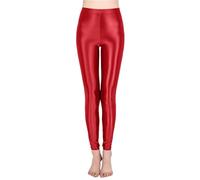 Legging de Sport métallique Brillant pour Femme - Pantalon Crayon Lumineux - Pantalon de Fitness Tendance -Couleur Bonbon