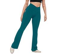 Legging de sport pour femme - Pantalon de yoga - Pantalon de sport pour femme - Solide - Legging d'entraînement - Pantalon de sport - Pantalon de sport - Mode doux et ample, bleu, XXL