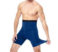 Legging de sport pour homme - Short court - Lingerie légère et fine - Sous-vêtements surdimensionnés - Couleur unie - Classique - Décontracté - Sous-vêtements sportifs, bleu, S