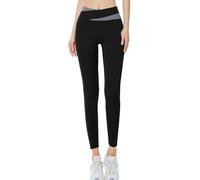 Legging De Sudation Femme Sexy, Pantalon Taille Elastique,Pantalons De Sport ContrôLe du Ventre Confortable LéGer Respirant Jegging SéChage Rapide Extensible Coupe AjustéE D'éTé Collant