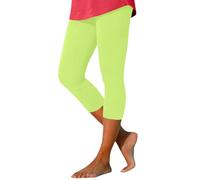 Legging de Yoga 3/4 pour Femme Pantalon Court Push Up Compression Leggings Pantacourt Grande Taille Capri Course Pied Faire des Exercices Fitness