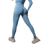 Legging de Yoga sans Couture Taille Haute avec Effet Push Up pour Entraînement Fitness Course à Pied et Gym en Tissu Tricoté et Confortable Leggings Sport pour Femmes