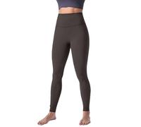 Legging d'entraînement taille haute sans couture avant pour femme Pantalon de yoga pour femme, marron, XXL