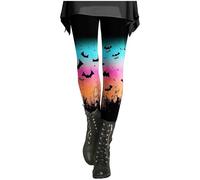 Legging d'Halloween pour femme fantômes citrouille crâne chauve-souris anti-cellulite pantalon de compression confortable décontracté confortable rétro pantalon de jogging leggings de sport leggings