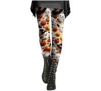 Legging d'Halloween pour femme fantômes citrouille crâne chauve-souris anti-cellulite pantalon de compression confortable décontracté confortable rétro pantalon de jogging leggings de sport leggings