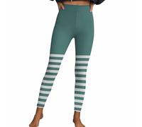 Legging d'Halloween pour femme - Long - Sexy - Mince - Pantalon à rayures - Taille haute - Sport - Pantalon de fitness - Pantalon de yoga - Pantalon stretch - Costume gothique punk - Loungewear