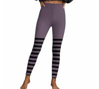Legging d'Halloween pour femme - Sexy - Mince - Pantalon à rayures - Taille haute - Sport - Pantalon de fitness - Pantalon de yoga - Pantalon de yoga - Pantalon stretch - Costume gothique punk