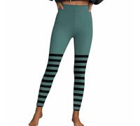 Legging d'Halloween pour femme - Sexy - Mince - Pantalon à rayures - Taille haute - Sport - Pantalon de fitness - Pantalon de yoga - Pantalon de yoga - Pantalon stretch - Costume gothique punk