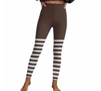 Legging d'Halloween pour femme - Sexy - Pantalon rayé gothique punk - Pantalon extensible - Taille haute - Sport - Pantalon de fitness - Collant moulant - Pantalon de yoga - Pantalon de détente