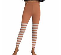 Legging d'Halloween pour femme - Sexy - Pantalon rayé gothique punk - Pantalon extensible - Taille haute - Sport - Pantalon de fitness - Collant moulant - Pantalon de yoga - Pantalon de détente