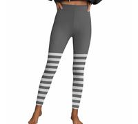 Legging d'Halloween pour femme - Sexy - Pantalon rayé gothique punk - Pantalon extensible - Taille haute - Sport - Pantalon de fitness - Collant moulant - Pantalon de yoga - Pantalon de détente