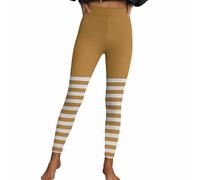 Legging d'Halloween pour femme - Sexy - Pantalon rayé gothique punk - Pantalon extensible - Taille haute - Sport - Pantalon de fitness - Collant moulant - Pantalon de yoga - Pantalon de détente