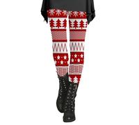 Legging d'hiver pour femme de sport sexy 2024 Leggings d'hiver pour femme Curvy Chaud Collants Femme Fantaisie avec Motifs de Noël Leggings de Course Casual Collants avec Intérieur en Polaire Teddy,