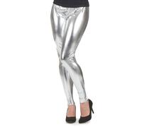 LEGGING DISCO ARGENT ADULTE Gris, Argent