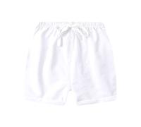 Legging doublé 140 pour enfant - En coton - Pantalon fin à cinq points - Pour bébé et fille - Vêtement de plage - Pantalon chaud décontracté - Pantalon pour garçon - Doublure, Blanc., 18-24 mois
