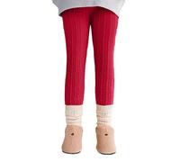Legging Doublé Polaire Enfant Fille Chaud Hiver Taille Haute élastique a la Mode Legging Fille Extensible 2-10 Ans Chic Confortable Stretch Danse Jogging Vacances Sweatpants (4-5 Years)