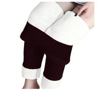 Legging doublé pour femme et taille haute opaque, noir, legging thermique en polaire, collants chauds pour l'hiver, leggings thermiques doublés, en velours, sous-vêtements thermiques, leggings longs