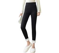 Legging doublé pour femme et taille haute opaque, noir, legging thermique en polaire, collants chauds pour l'hiver, leggings thermiques doublés, en velours, sous-vêtements thermiques, leggings longs