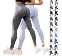 Legging Drainage lymphatique,Lot de 2 Legging Anti Cellulite Femme Compression 3D Minceur Leggings Push Up Taille Haute sans Couture Push-Up Opaque Pantalon Elastique de Yoga Fitness Sport