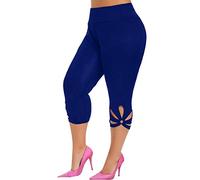 Legging en Dentelle Été Grande Taille Femme,Overdose Pantalon Sport Short Sportswear Gym Running Yoga Athletic Taille Haute Stretch Trousers (XXL, Gris)