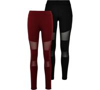 Urban Classics - Leggings femme Tech Mesh PP1174 lot de 2 Taille L