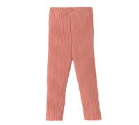 Legging en tricot pour bébé et enfant - 100 % laine mérinos bio - Respirant, chaud et doux - Unisexe - Taille 62-140 - Durable et équitable - Extensible - Fabriqué en Allemagne, rose doux, 62-68