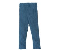 Legging en tricot pour bébé et enfant - 100 % laine mérinos bio - Respirant, chaud et doux - Unisexe - Taille 62-140 - Durable et équitable - Extensible - Fabriqué en Allemagne, bleu pigeon, 62-68