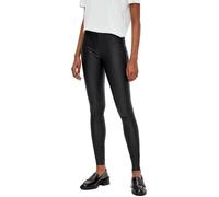 Legging enduit noir Obébélle femme - taille standard, matière brillante stretch 34
