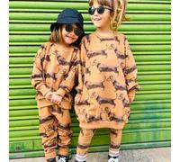 Legging enfant Snurk James Gots Marron 3/4 ans