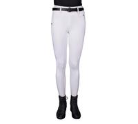 Legging équitation d'hiver full grip femme QHP Juliet Blanc 42