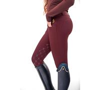 Legging équitation full grip femme JD Attack Cilla Rouge L