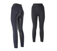 Legging équitation full grip fille Hispano Hipica Noa Adhesion Plus Bleu S