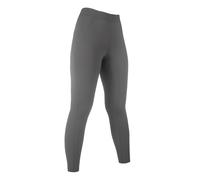 Legging équitation full grip fille HKM Tabea Gris 3/4 ans