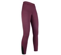 Legging équitation full grip fille HKM Yvi Rouge 7/8 ans
