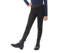 Legging équitation full grip fille QHP Eden Noir 16 ans