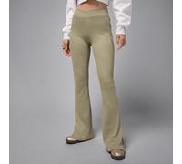 Legging évasé à taille mi-haute Jordan Brooklyn Essentials pour femme Medium Khaki/Blanc XS (FR 34-36)