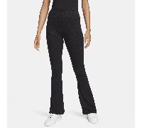 Legging évasé ajusté côtelé Nike Chill Knit pour femme Noir/Sail XS (FR 34-36)