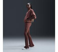 Legging évasé ajusté côtelé Nike Chill Knit pour femme Red Sepia/Sail S (FR 38-40)