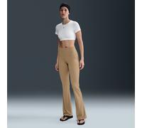 Legging évasé taille haute Nike Zenvy pour femme Parachute Beige/Noir XS (FR 34-36)